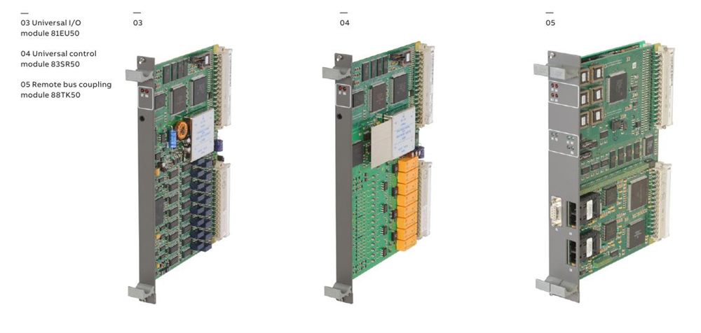 ABB PROCONTROL P14 official 81EU50, 83SR50 and 88TK50 module series