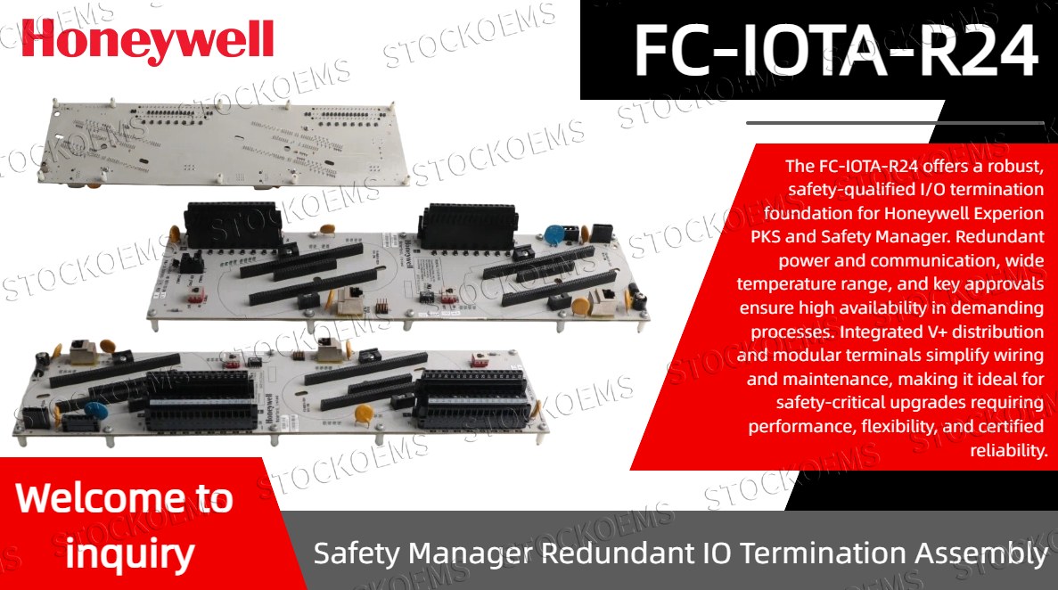 FC‑IOTA‑R24 Redundant I/O Termination Assembly Delivers High‑Availability Signal Interfacing for Safety‑Critical Process Control