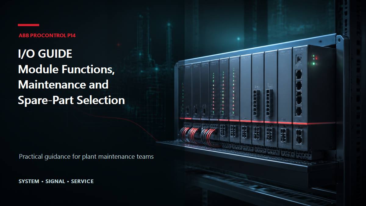 ABB PROCONTROL P14 I/O Guide: Module Functions, Maintenance and Spare-Part Selection